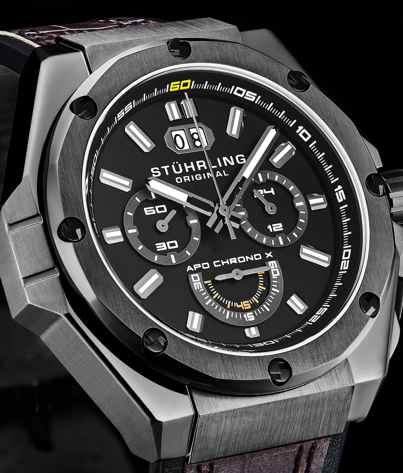 Stührling APO Chrono X 1018 44mm Timepiece - Image 15