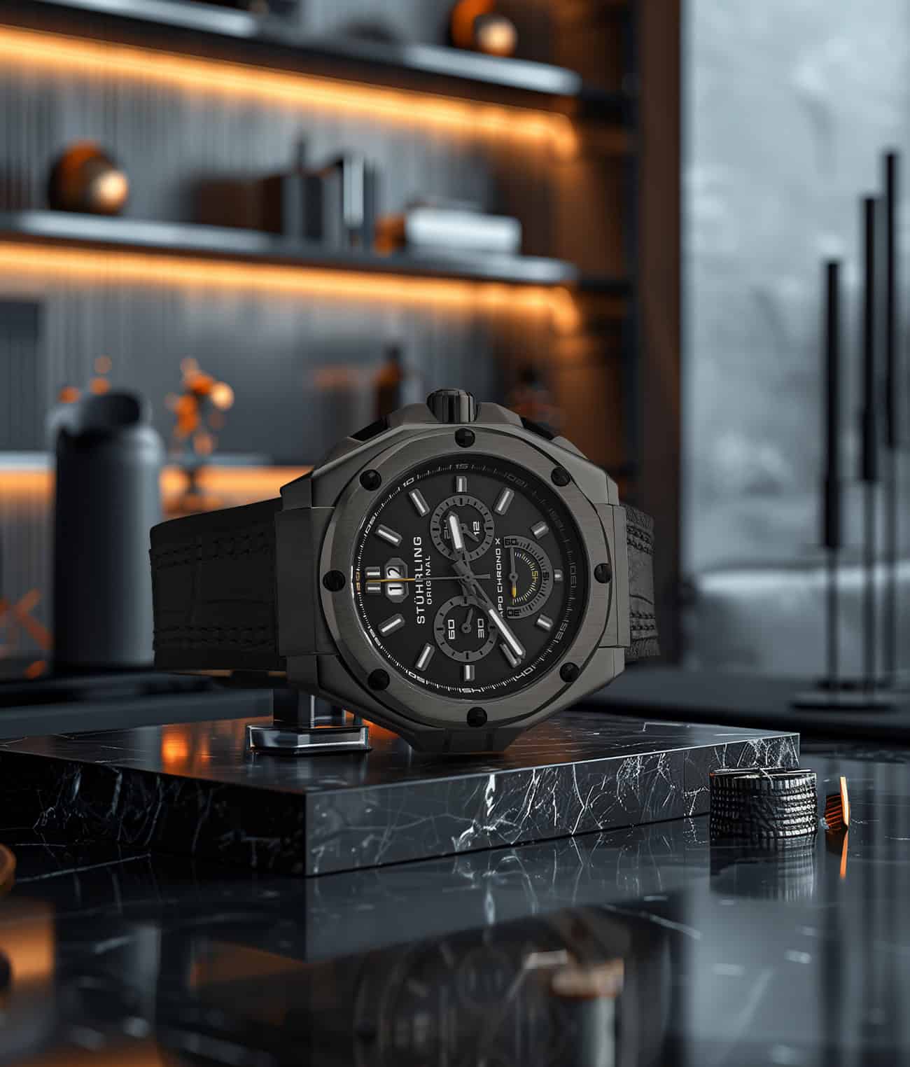 Stührling APO Chrono X 1018 44mm Timepiece - Image 17