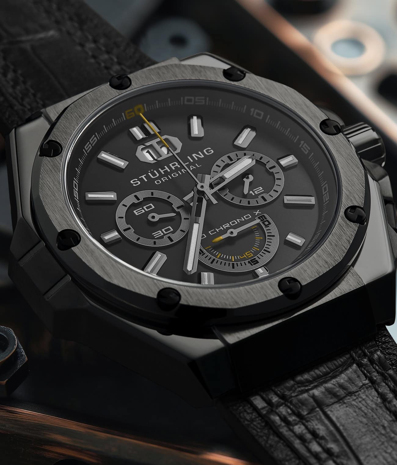 Stührling APO Chrono X 1018 44mm Timepiece - Image 18