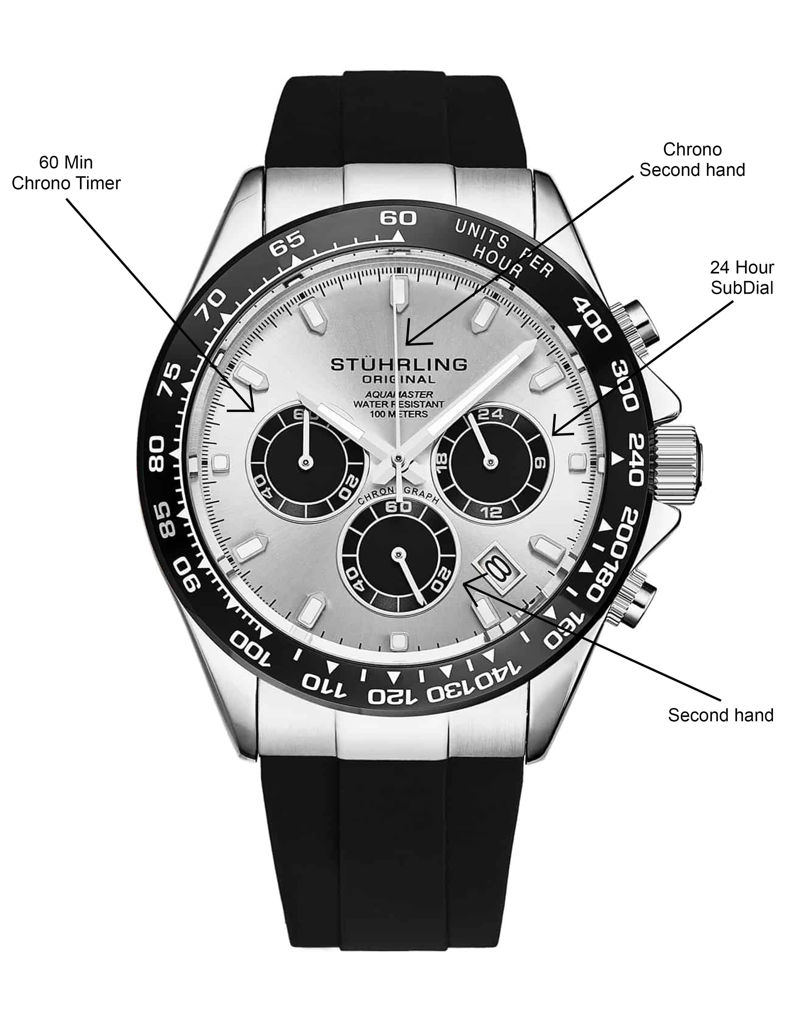 Stührling Aquamaster 4042 Quartz 42mm Chronograph - Image 6