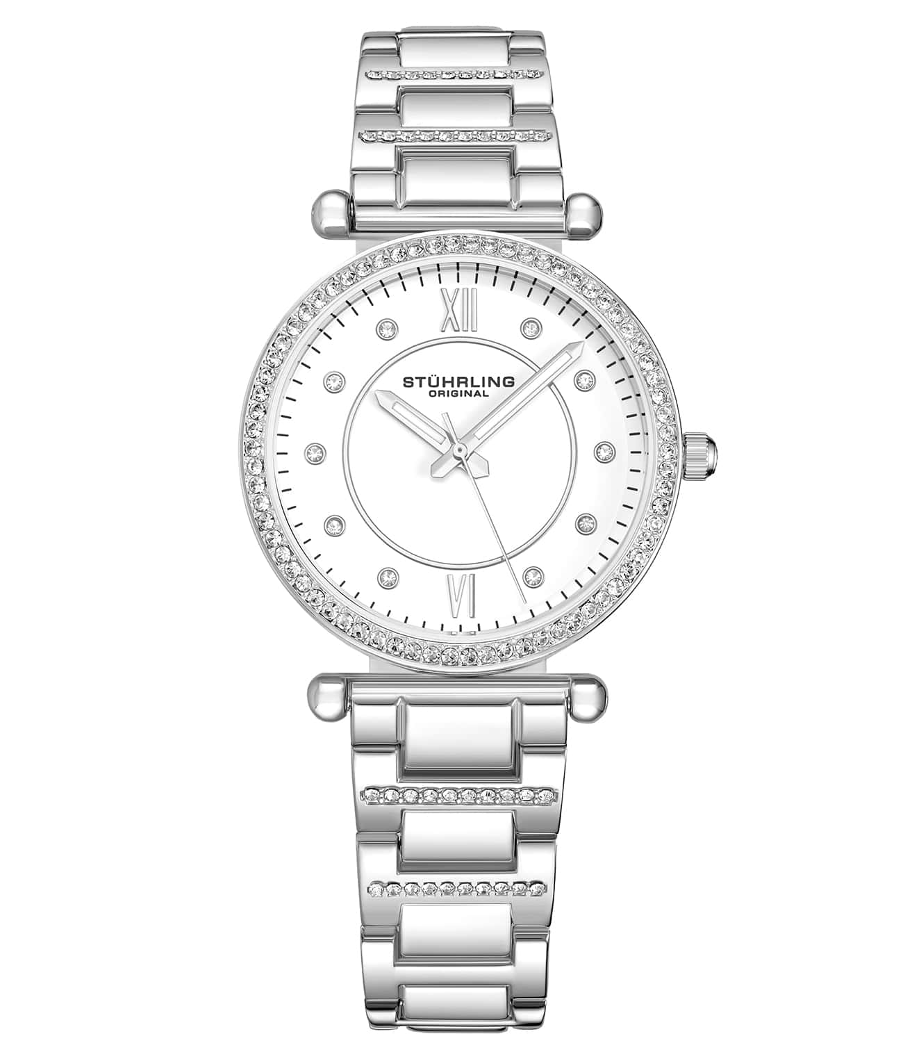 Stührling Aria 38mm Elegance Crystal Watch 3906