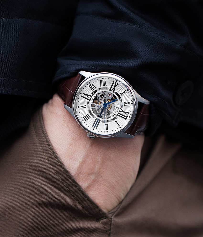 Stührling Atrium 3942 & 3942M Automatic 42mm Skeleton - Image 17
