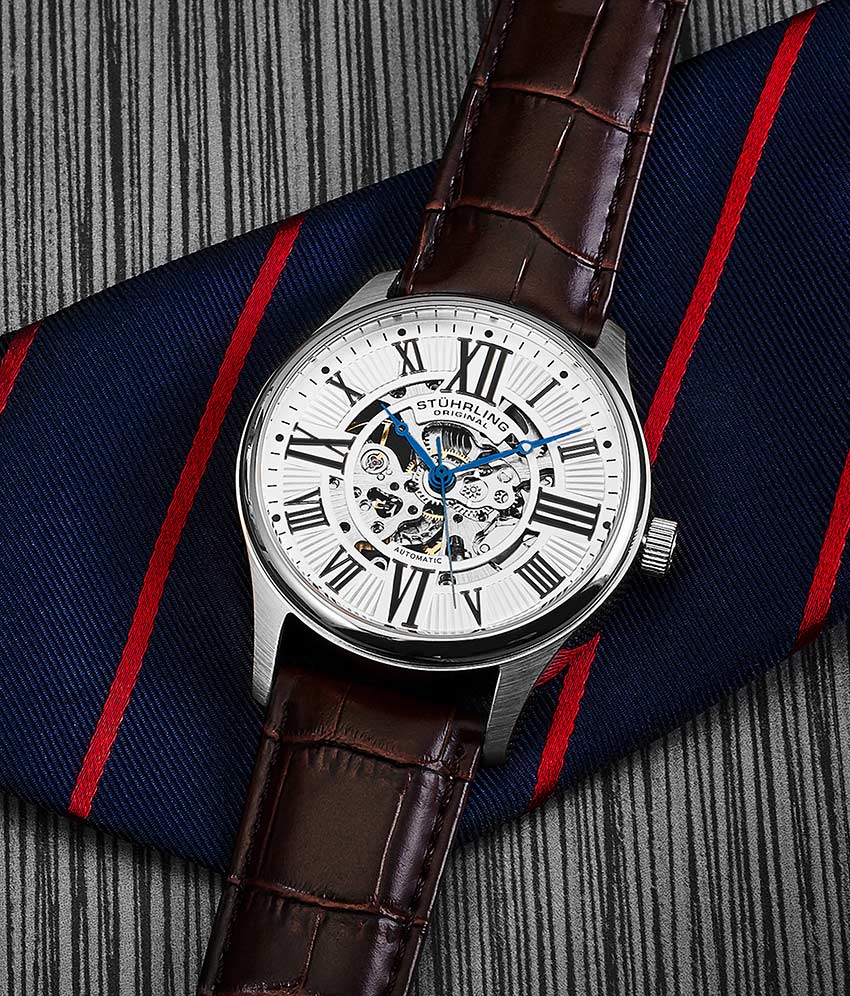 Stührling Atrium 3942 & 3942M Automatic 42mm Skeleton - Image 18