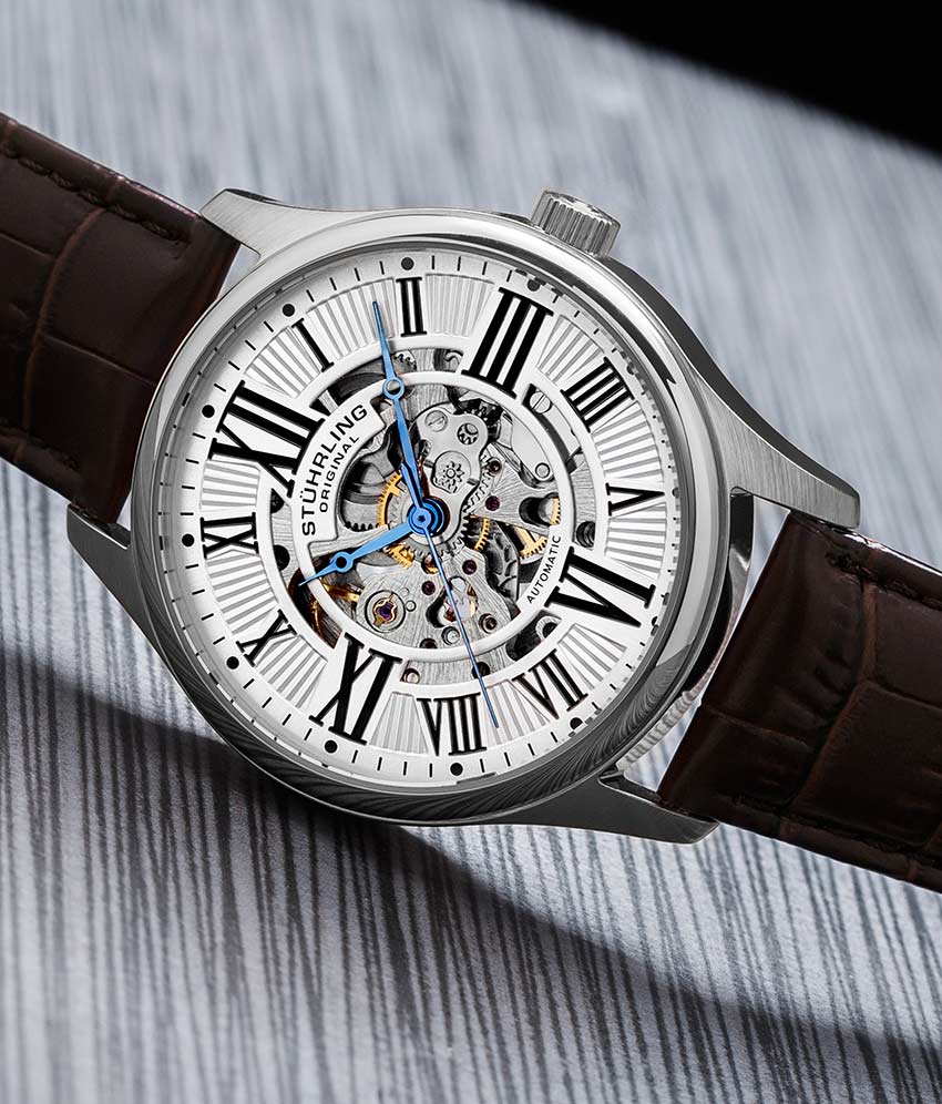 Stührling Atrium 3942 & 3942M Automatic 42mm Skeleton - Image 19