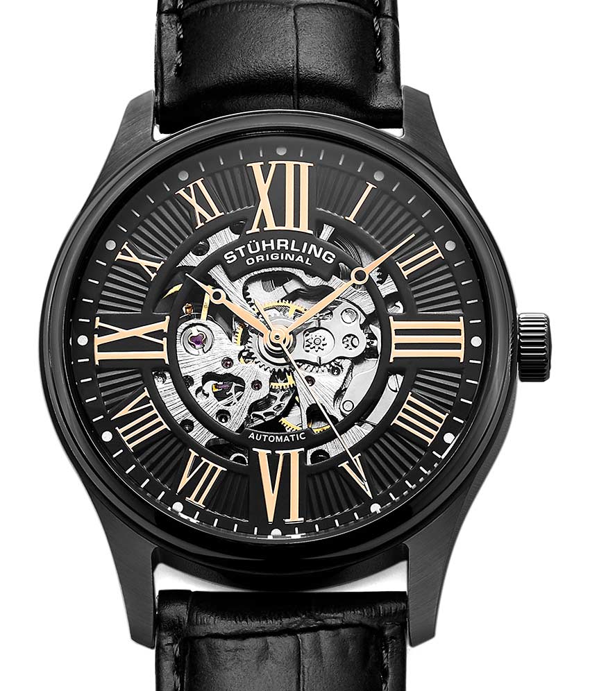 Stührling Atrium 3942 & 3942M Automatic 42mm Skeleton - Image 35