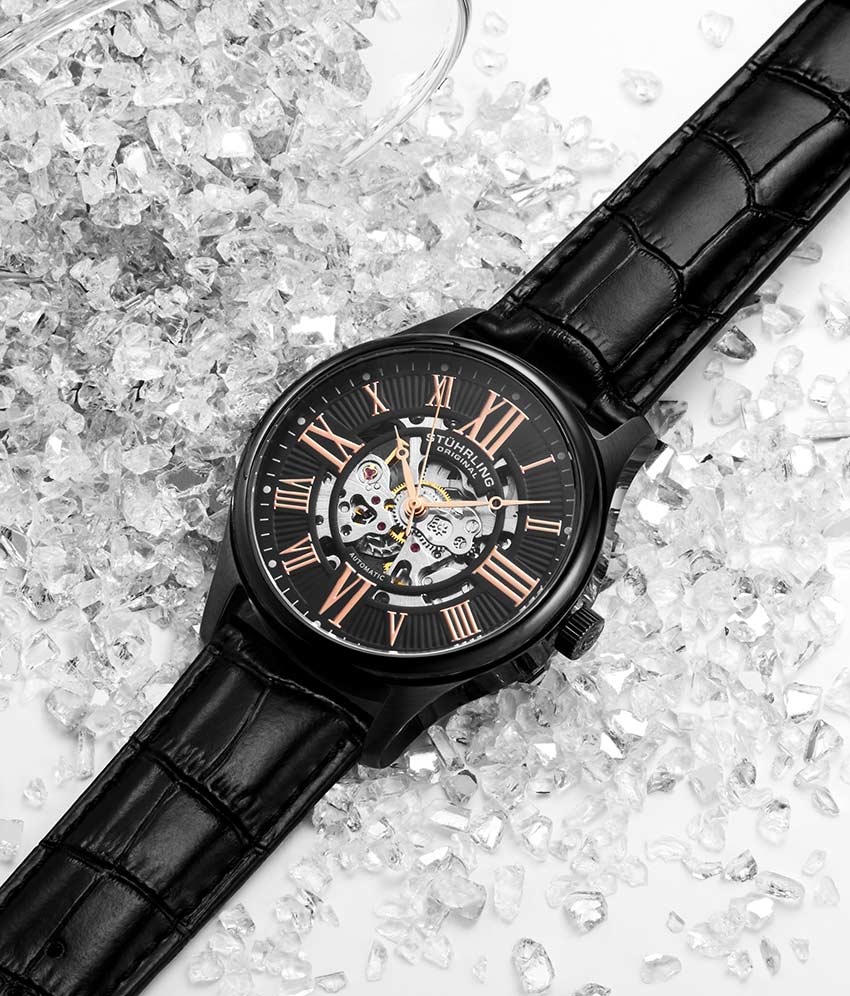 Stührling Atrium 3942 & 3942M Automatic 42mm Skeleton - Image 36