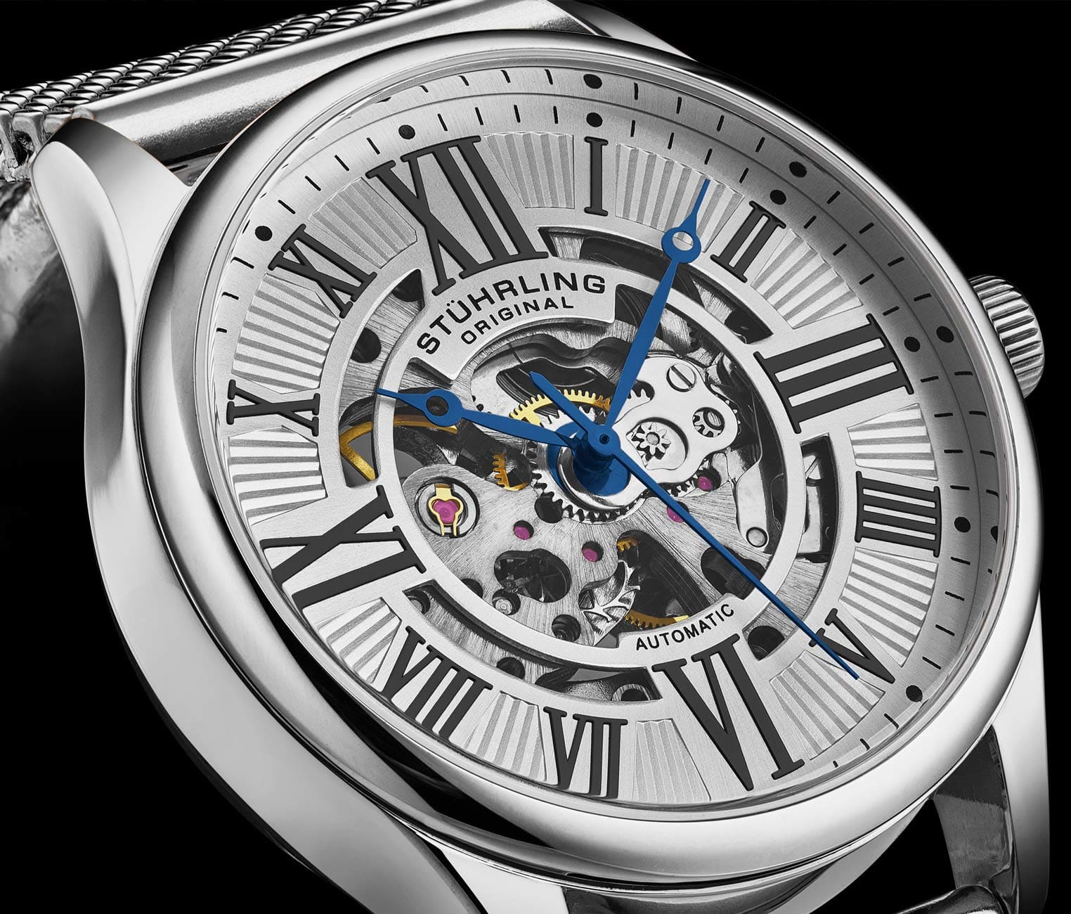 Stührling Atrium 3942 & 3942M Automatic 42mm Skeleton - Image 46