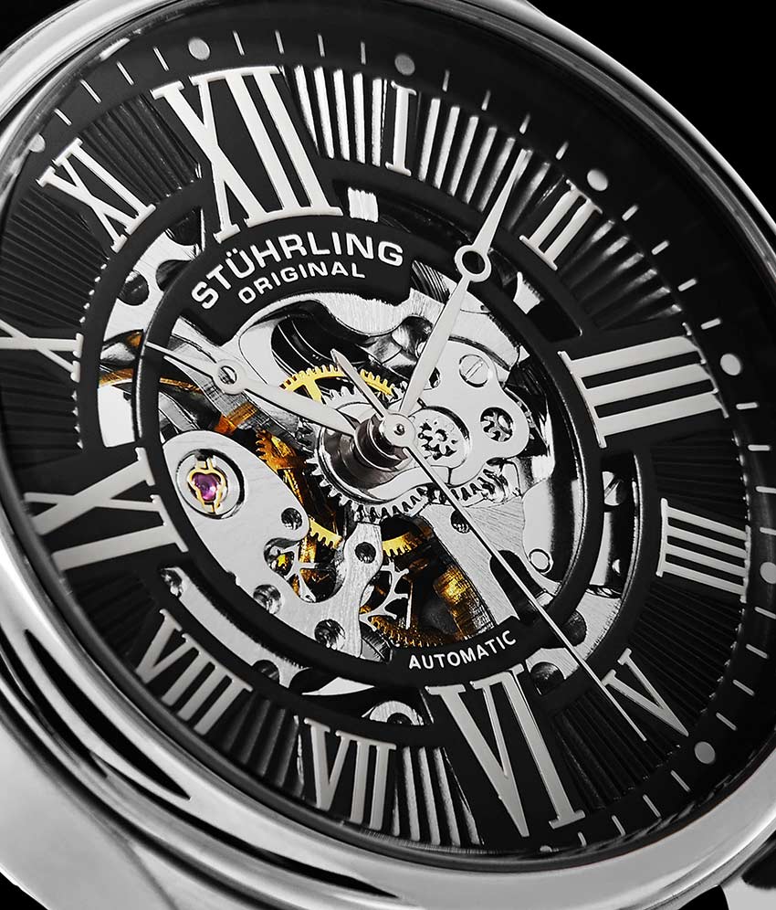 Stührling Atrium 3942 & 3942M Automatic 42mm Skeleton - Image 5