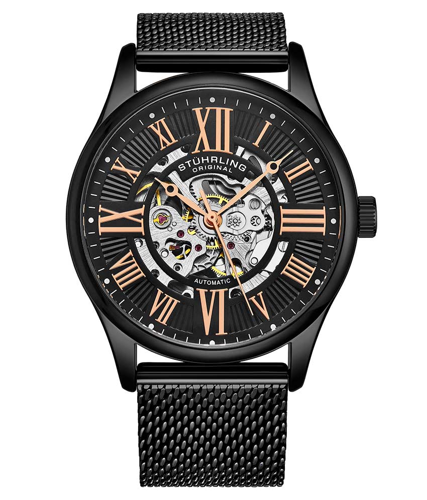 Stührling Atrium 3942 & 3942M Automatic 42mm Skeleton - Image 52
