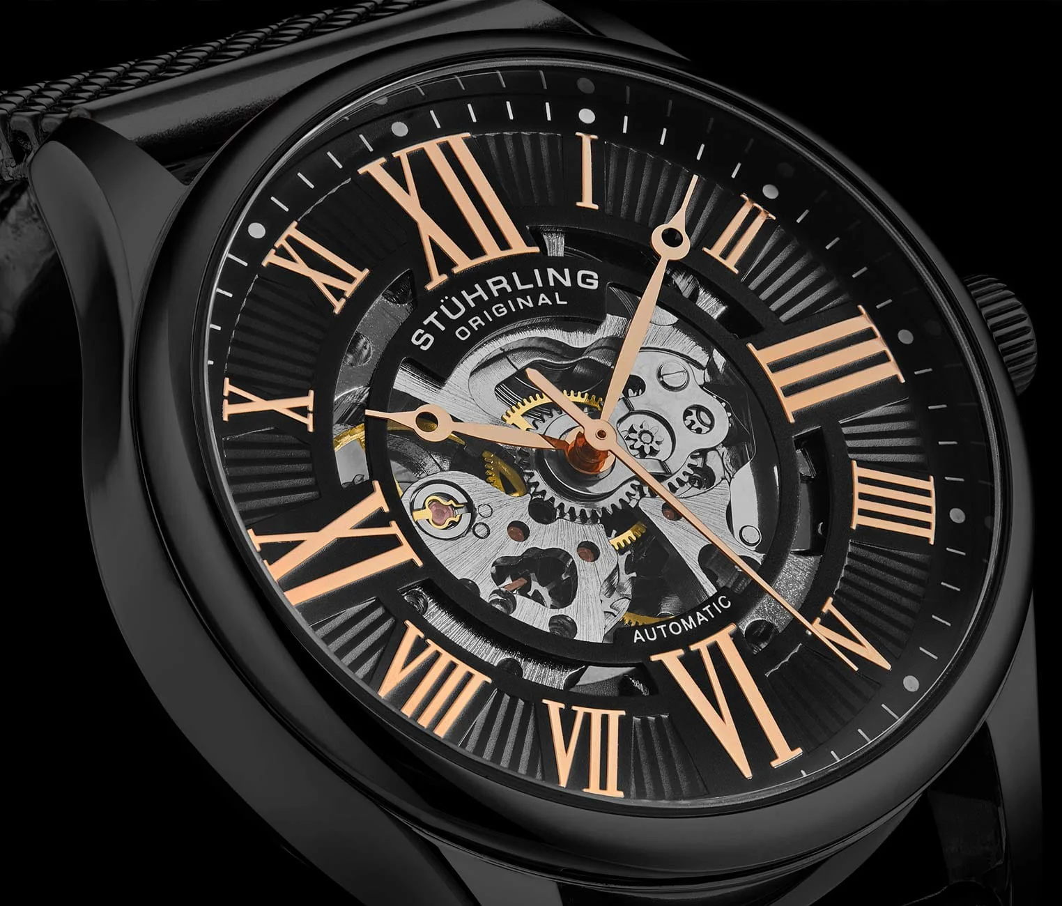 Stührling Atrium 3942 & 3942M Automatic 42mm Skeleton - Image 53