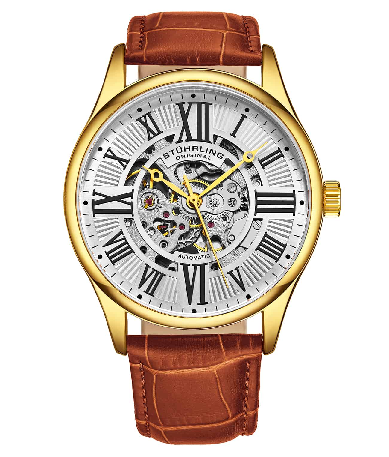 Stührling Atrium 3942 & 3942M Automatic 42mm Skeleton - Image 56