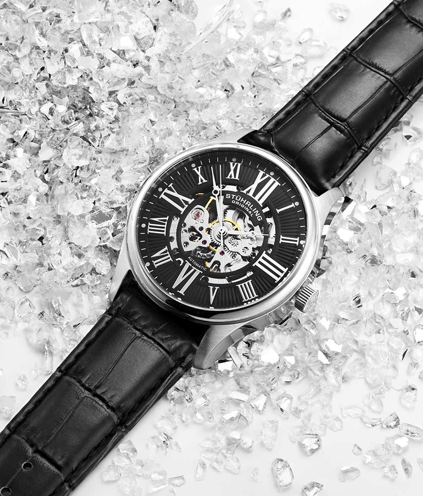 Stührling Atrium 3942 & 3942M Automatic 42mm Skeleton - Image 9