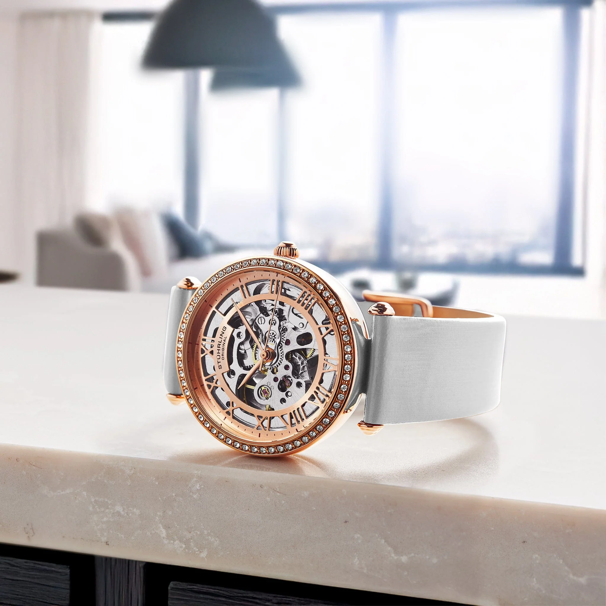Stührling Luxe Automatic 4022 38mm Skeleton - Image 13