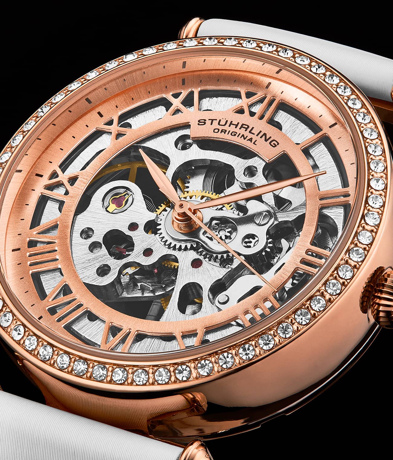 Stührling Luxe Automatic 4022 38mm Skeleton - Image 15
