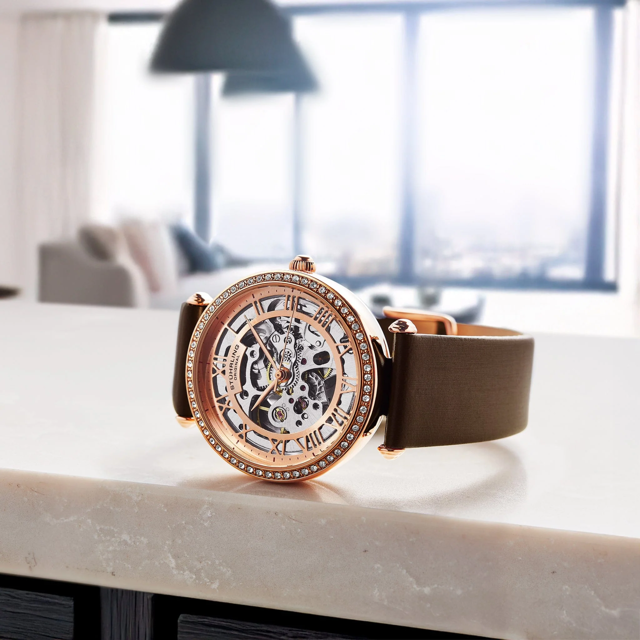 Stührling Luxe Automatic 4022 38mm Skeleton - Image 18