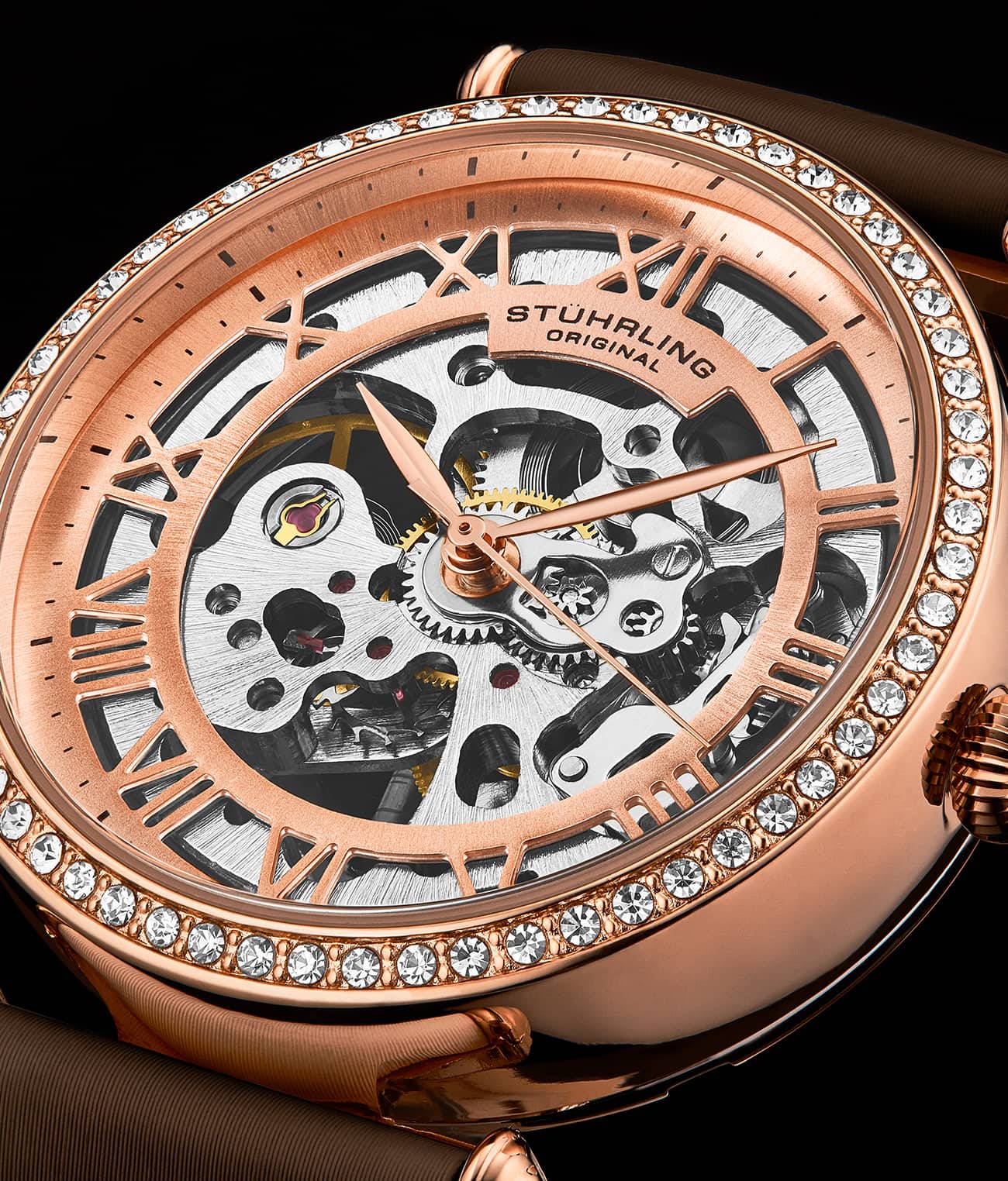 Stührling Luxe Automatic 4022 38mm Skeleton - Image 20