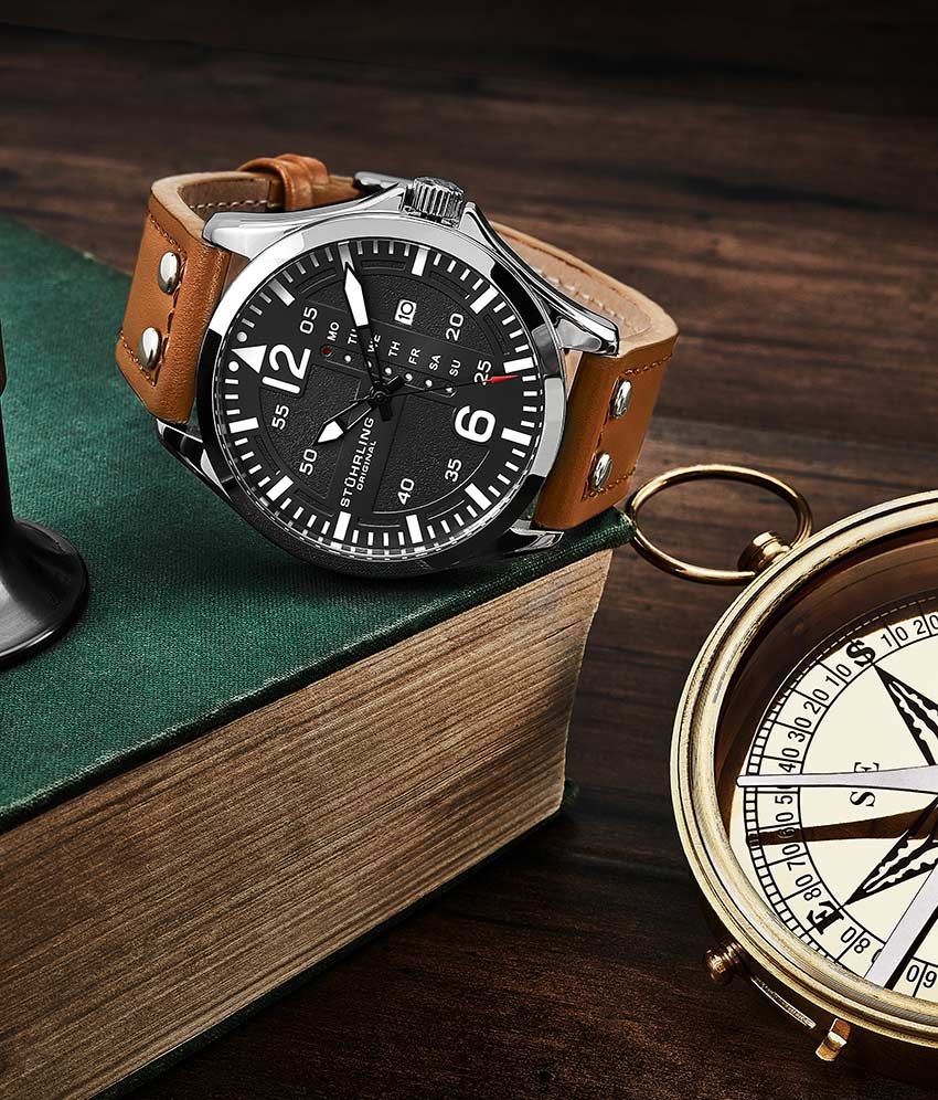 Stührling Aeronaut 3916 Quartz 43mm Aviator - Image 22