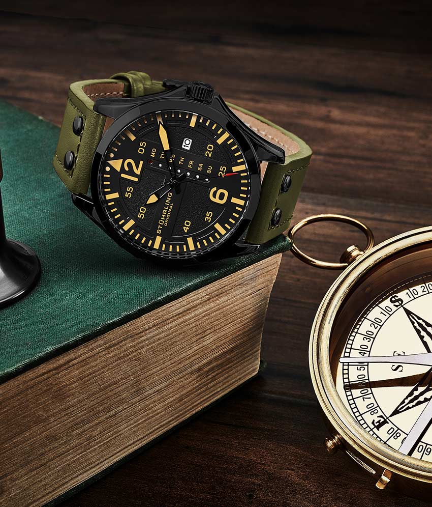 Stührling Aeronaut 3916 Quartz 43mm Aviator - Image 32