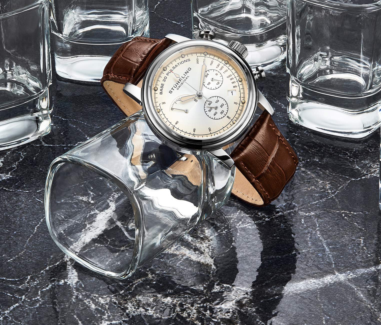 Stührling ChronoPulse 895 Quartz 42mm Chronograph - Image 15