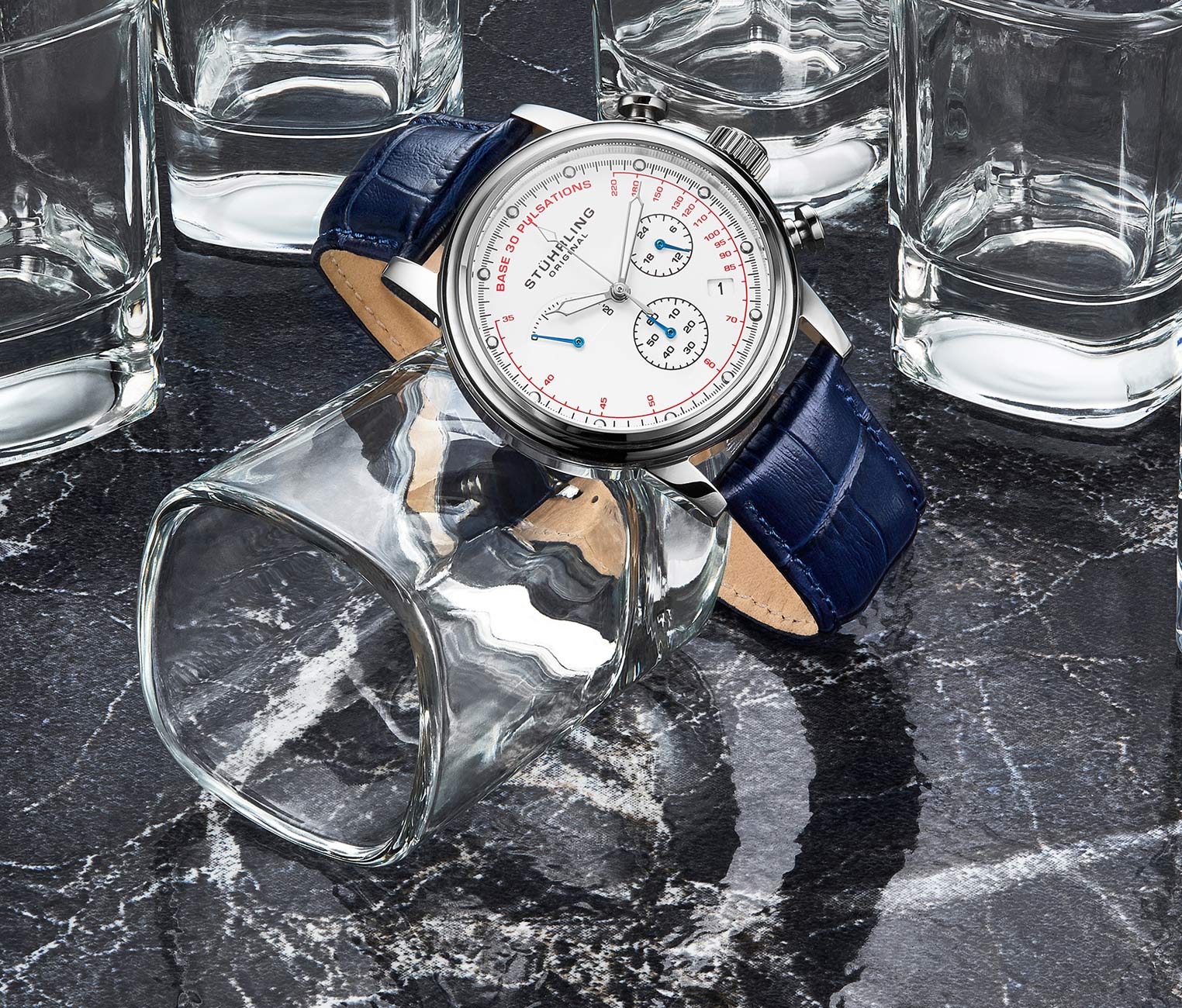 Stührling ChronoPulse 895 Quartz 42mm Chronograph - Image 21