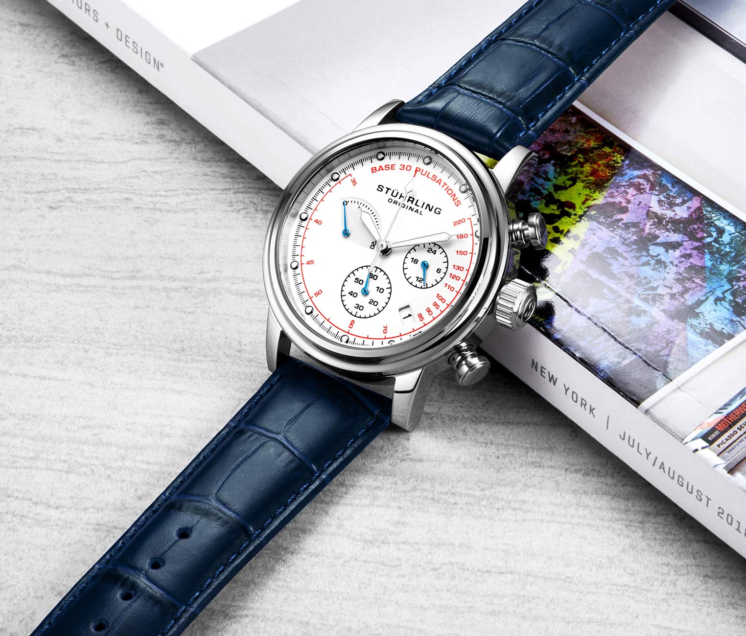 Stührling ChronoPulse 895 Quartz 42mm Chronograph - Image 22