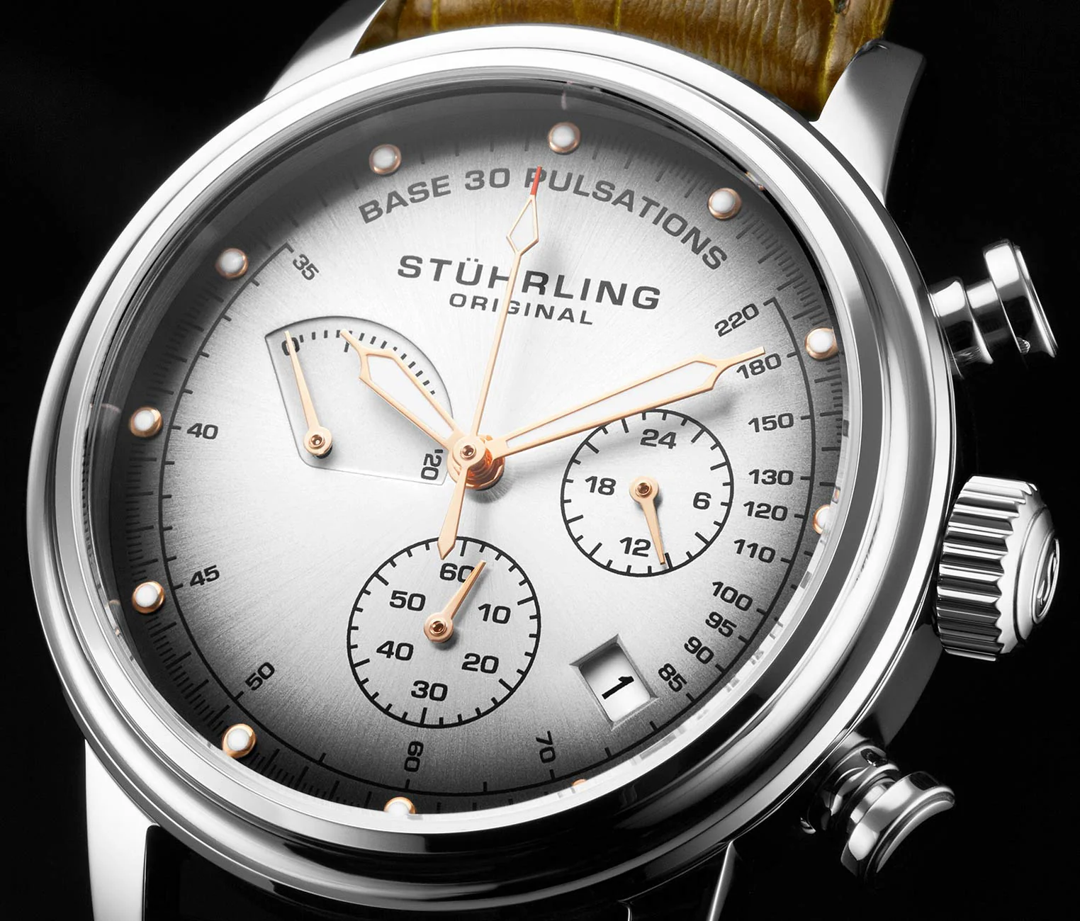Stührling ChronoPulse 895 Quartz 42mm Chronograph - Image 3