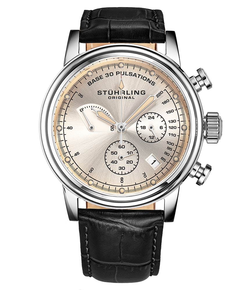 Stührling ChronoPulse 895 Quartz 42mm Chronograph - Image 7