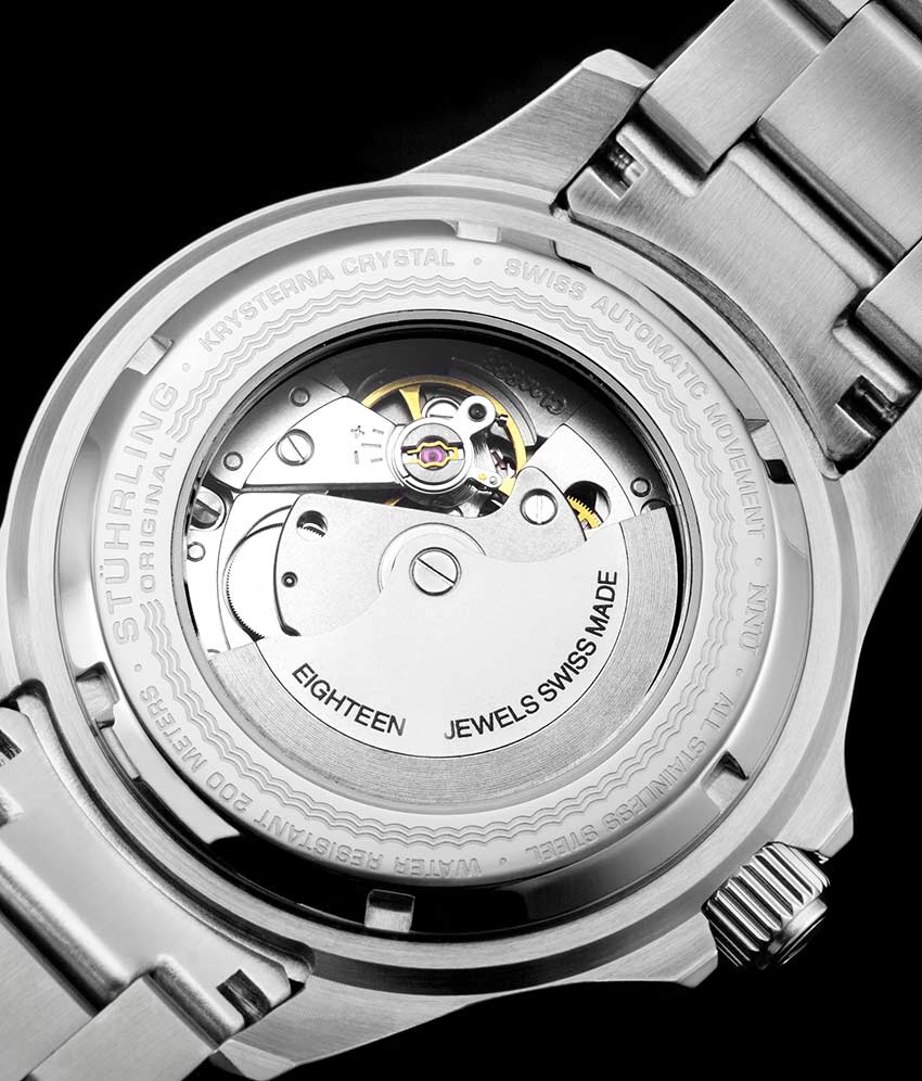 Stührling Classic Couple Diver Set with Signature Pen and  Stud Earring - Image 5