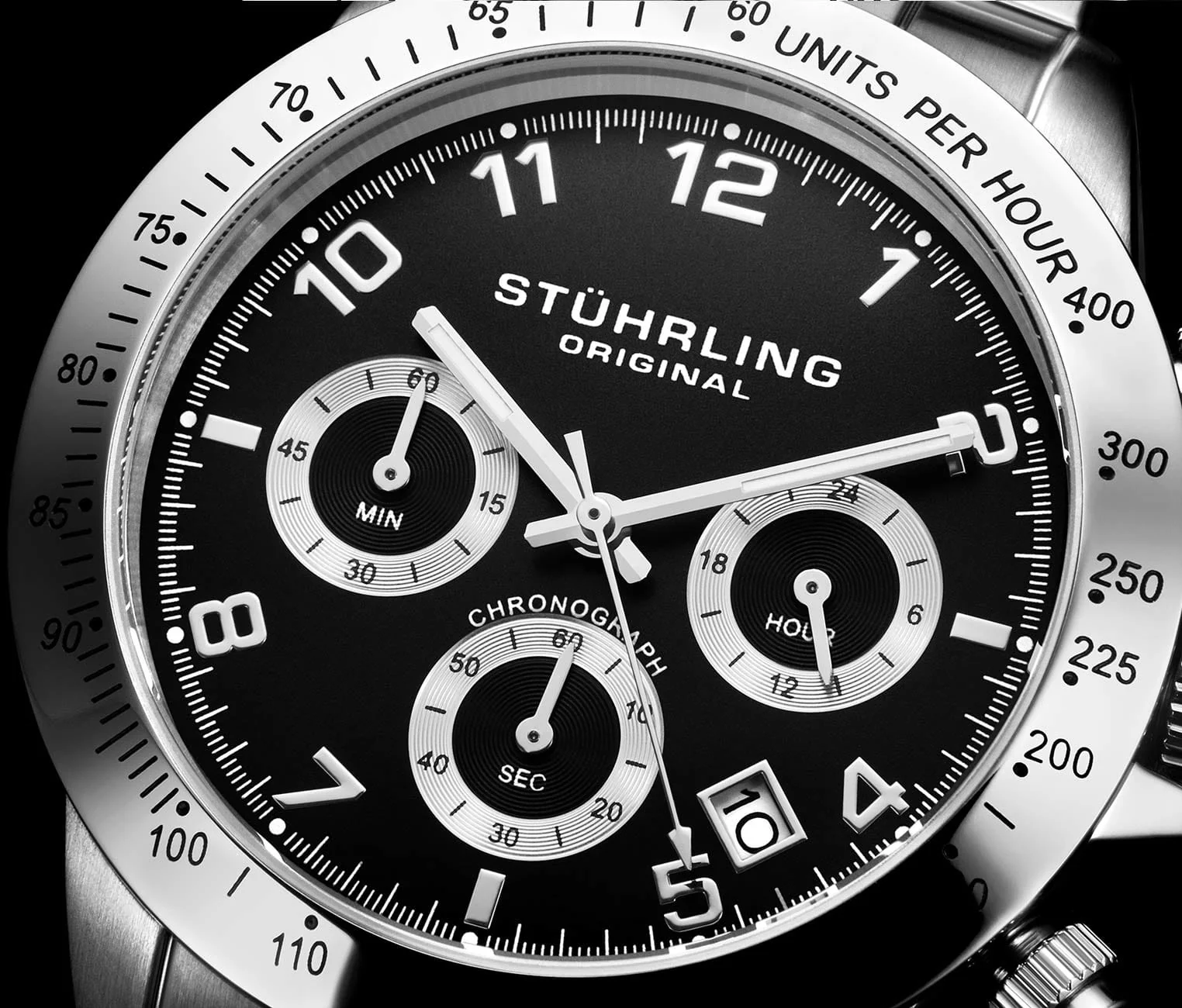 Stührling Concorso 665B Quartz 40mm Chronograph - Image 3