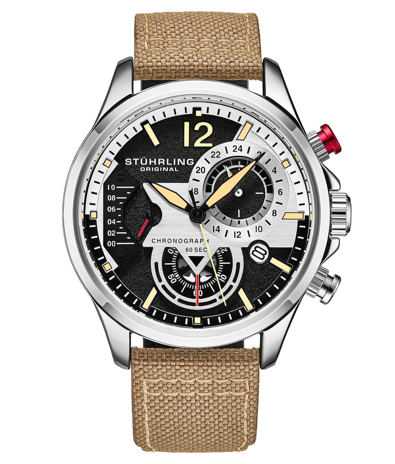 Stührling Cordura 4029 Quartz 45mm Aviator - Image 26