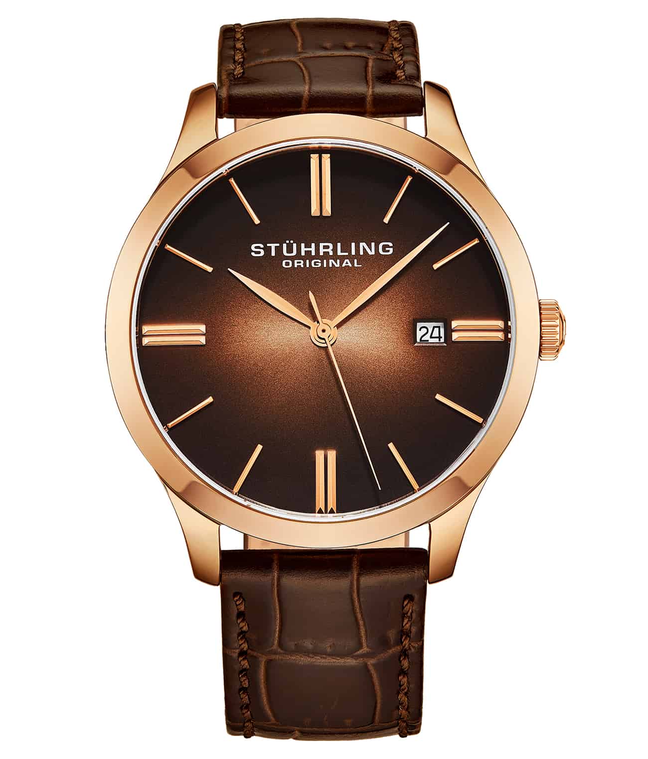 Stührling Cuvette II 4014 Quartz 42mm Classic Watch - Image 17
