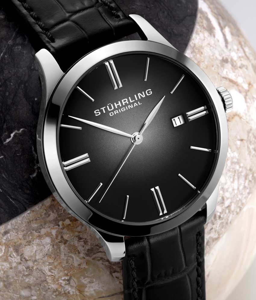 Stührling Cuvette II 4014 Quartz 42mm Classic Watch - Image 3