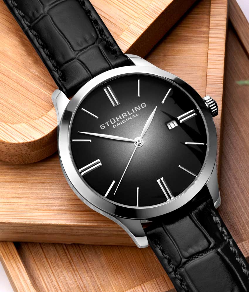 Stührling Cuvette II 4014 Quartz 42mm Classic Watch - Image 7