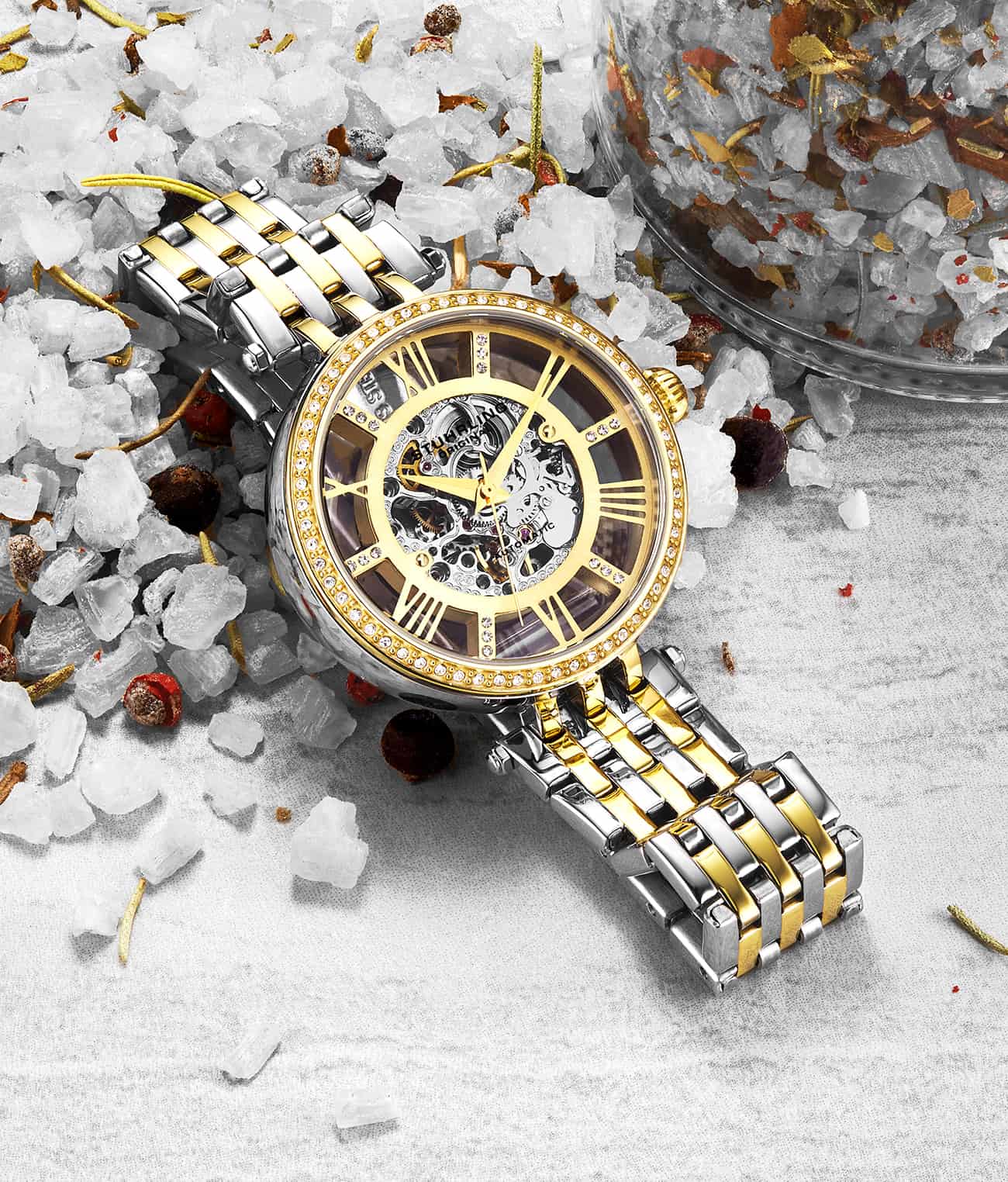 Stührling Delphi 3944 Automatic 38mm Skeleton - Image 11