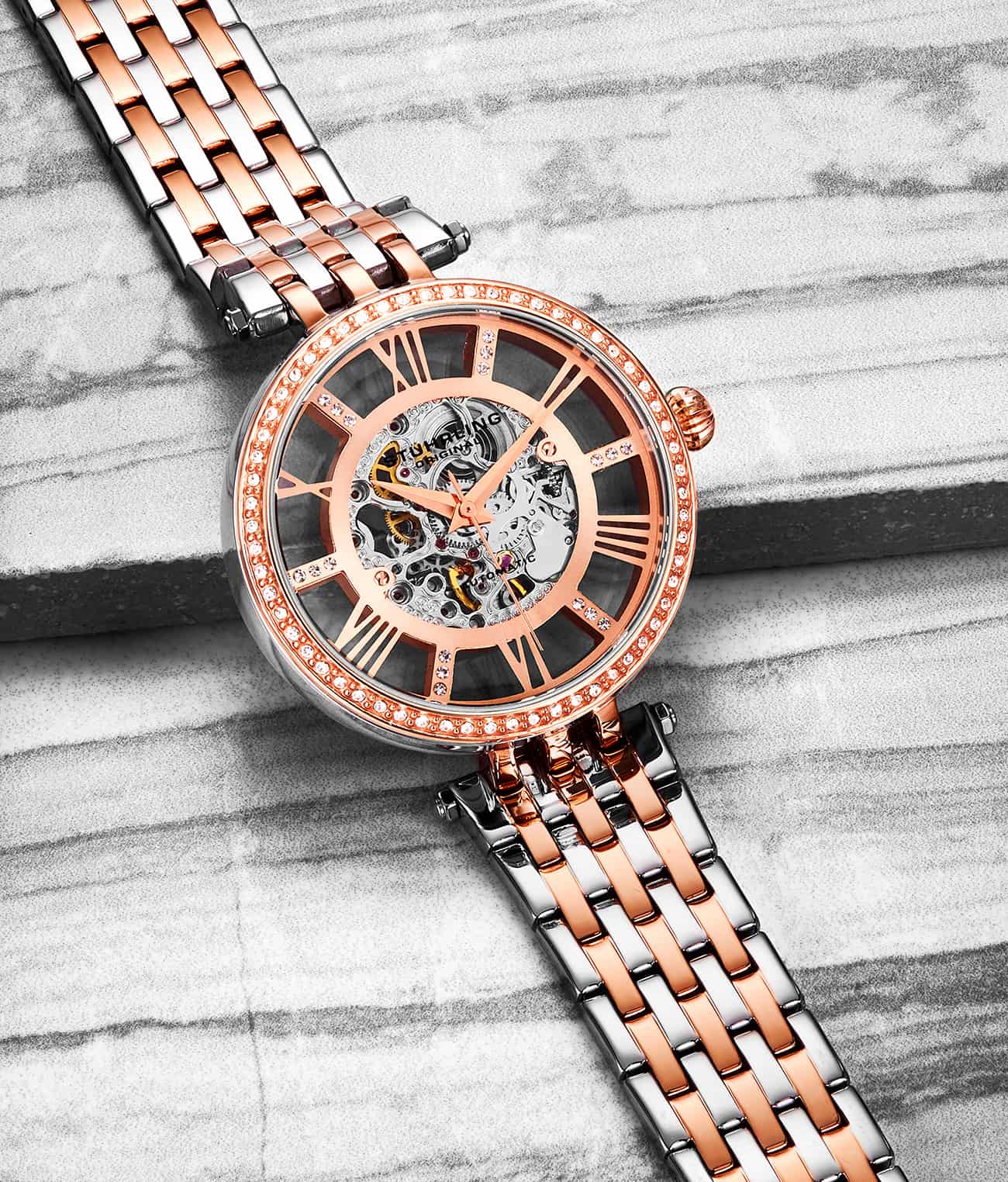 Stührling Delphi 3944 Automatic 38mm Skeleton - Image 21