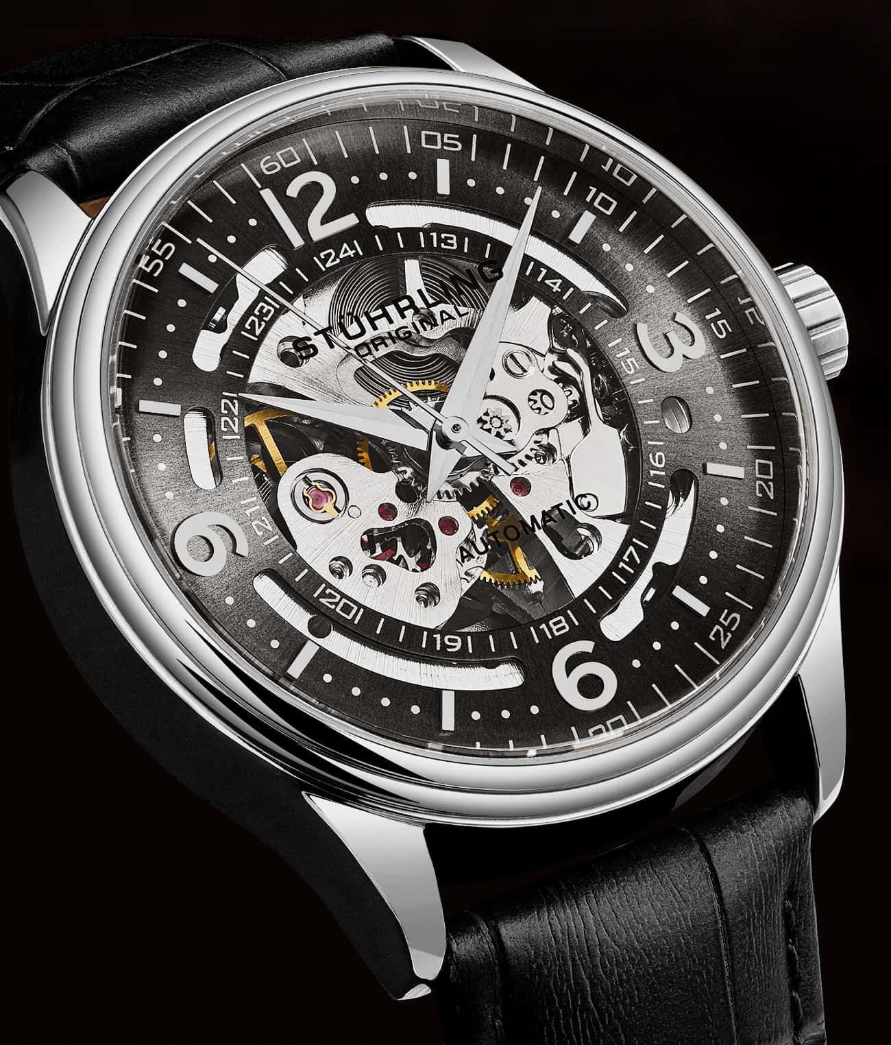 Stührling Denmark 3947 Automatic 42mm Skeleton - Image 15