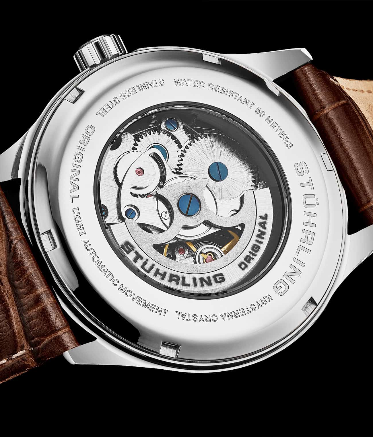Stührling Denmark 3947 Automatic 42mm Skeleton - Image 4