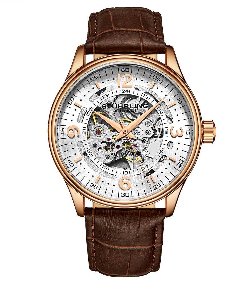 Stührling Denmark 3947 Automatic 42mm Skeleton - Image 5
