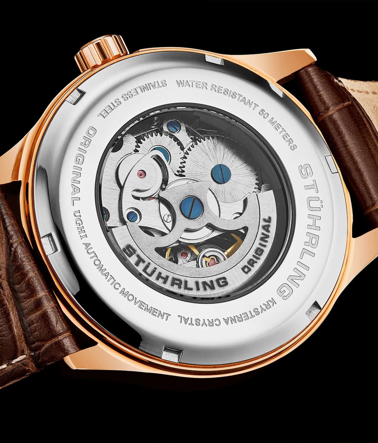 Stührling Denmark 3947 Automatic 42mm Skeleton - Image 8