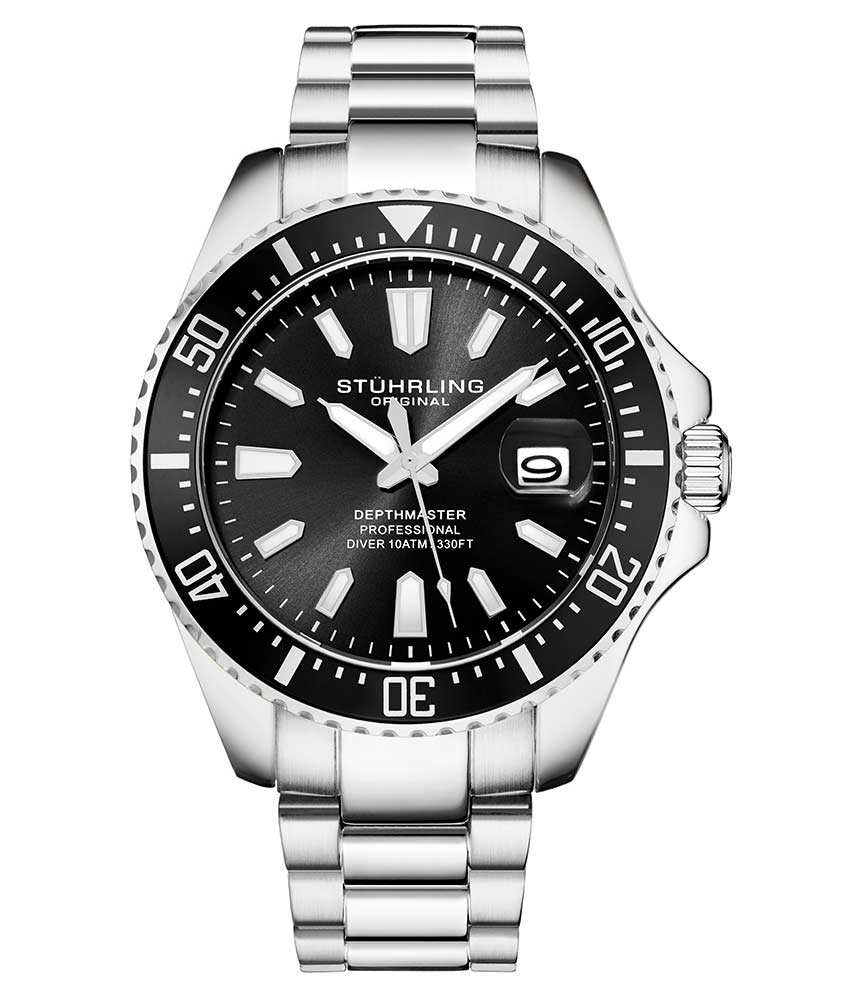 Stührling Depthmaster 3950A Quartz 42mm Diver