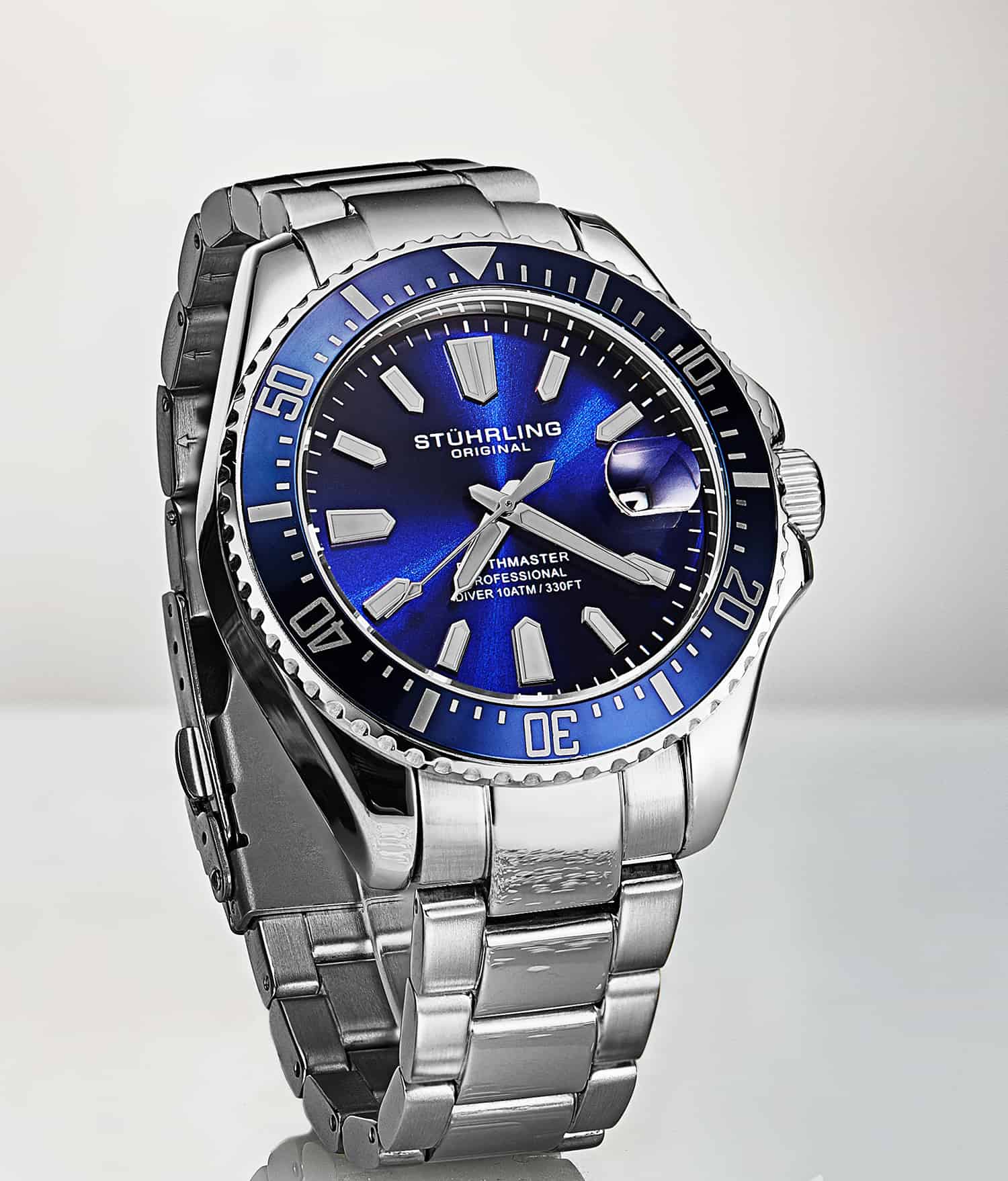 Stührling Depthmaster 3950A Quartz 42mm Diver - Image 12