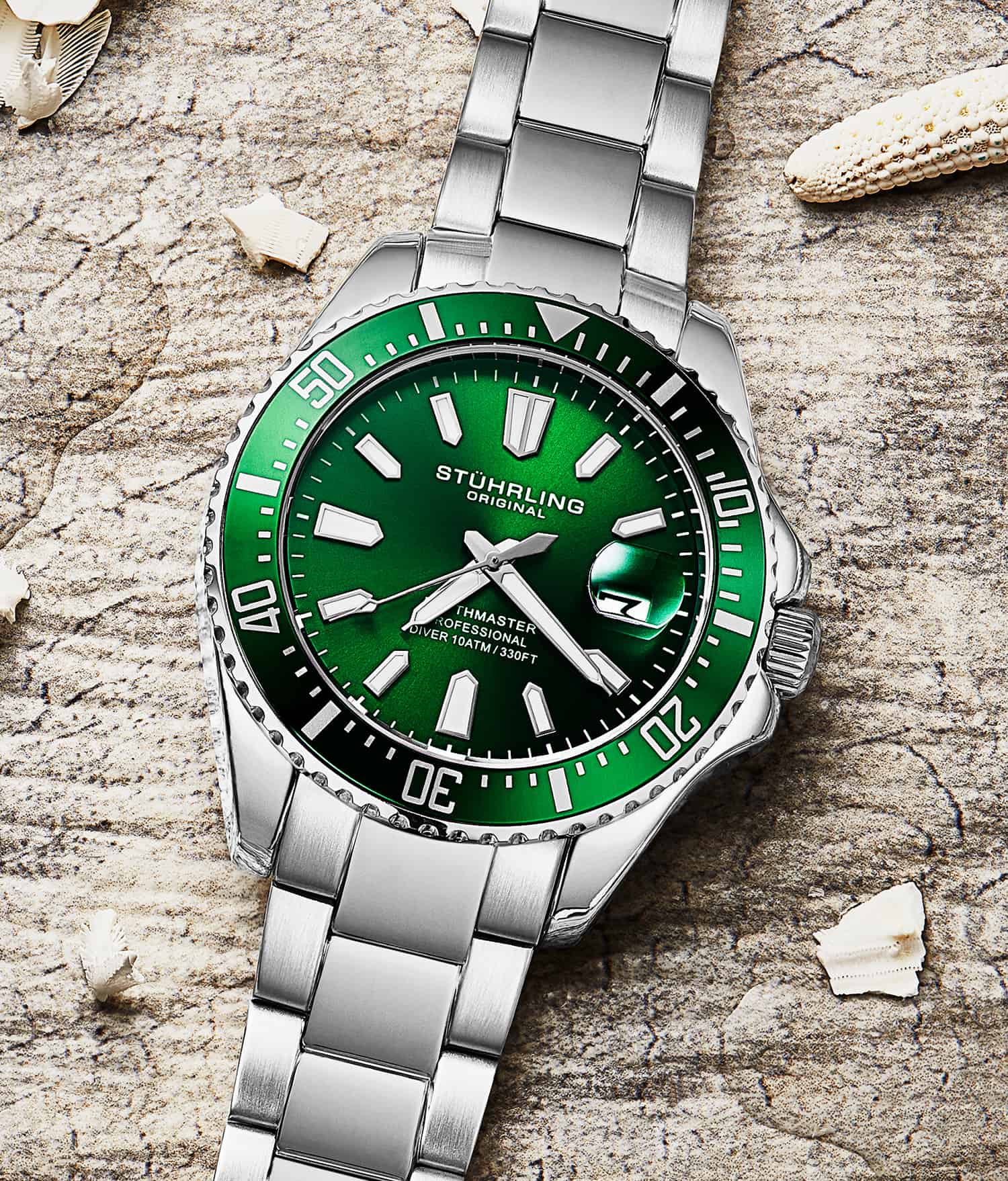 Stührling Depthmaster 3950A Quartz 42mm Diver - Image 23
