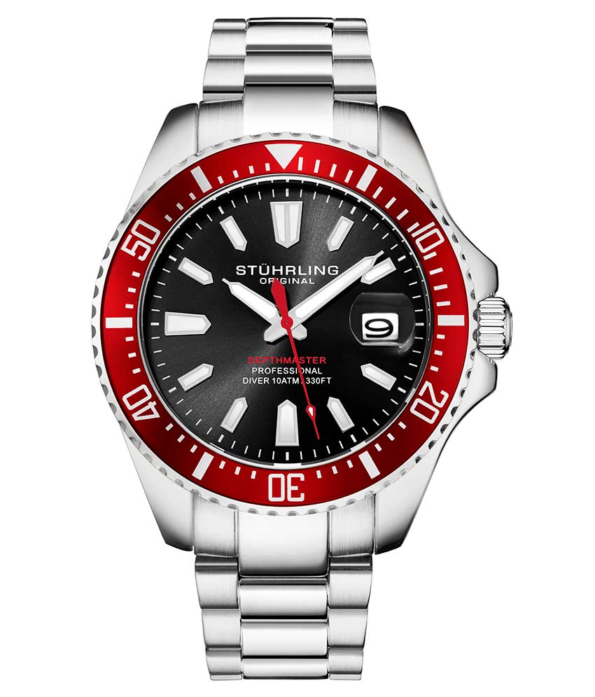 Stührling Depthmaster 3950A Quartz 42mm Diver - Image 25
