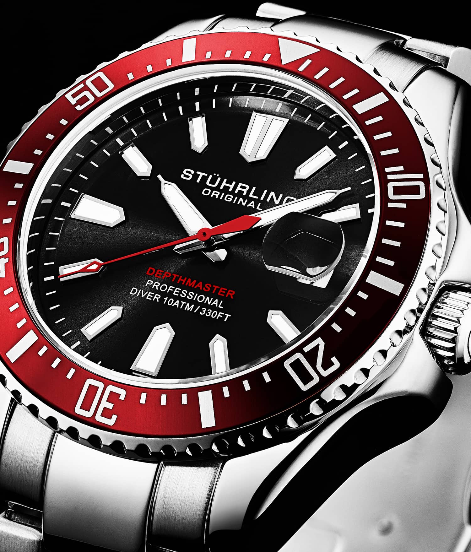 Stührling Depthmaster 3950A Quartz 42mm Diver - Image 26