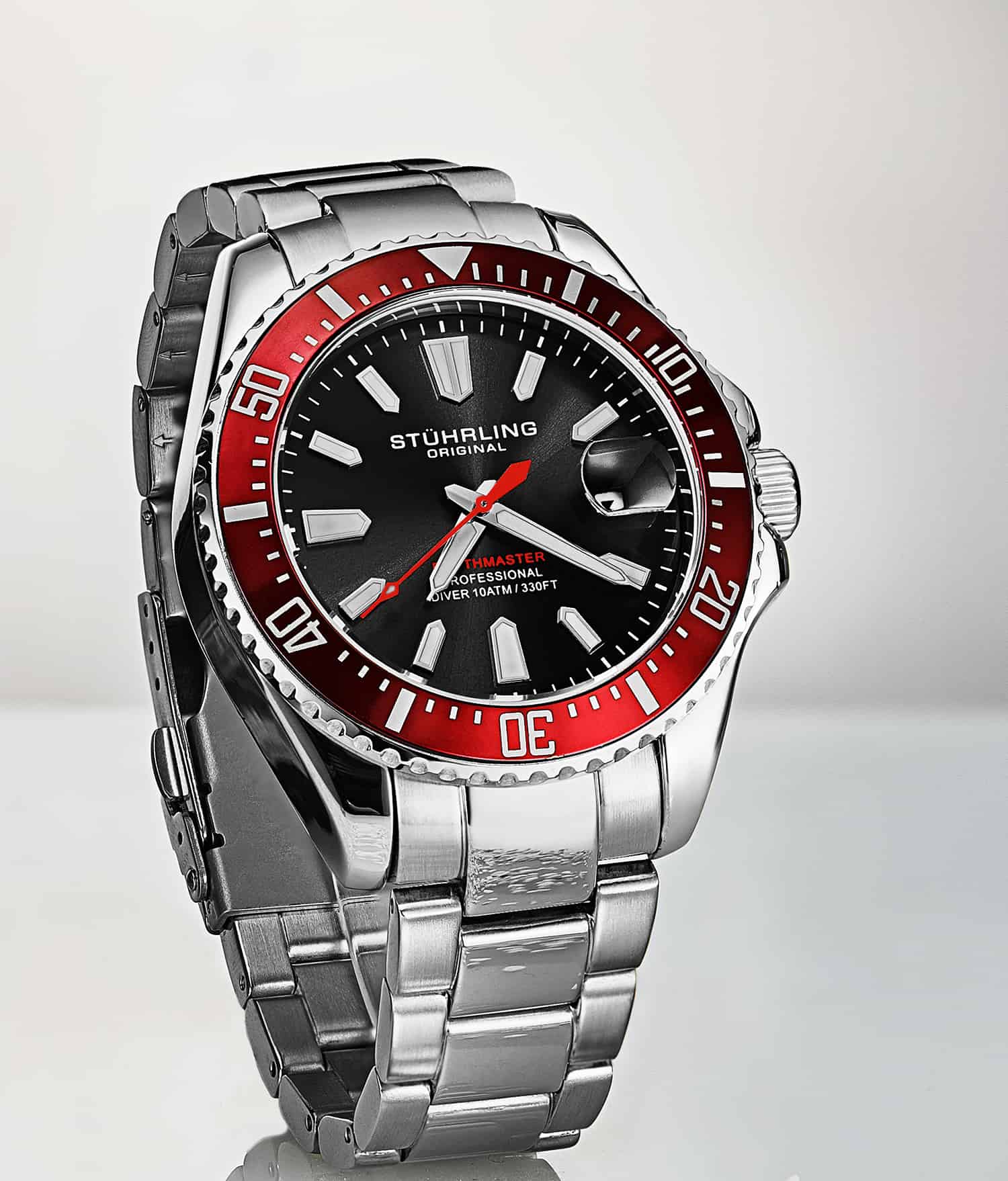 Stührling Depthmaster 3950A Quartz 42mm Diver - Image 27