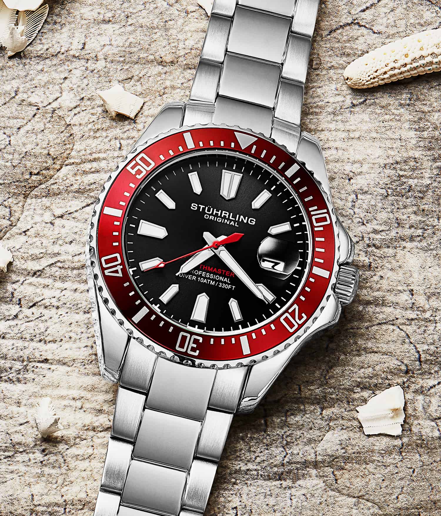 Stührling Depthmaster 3950A Quartz 42mm Diver - Image 29