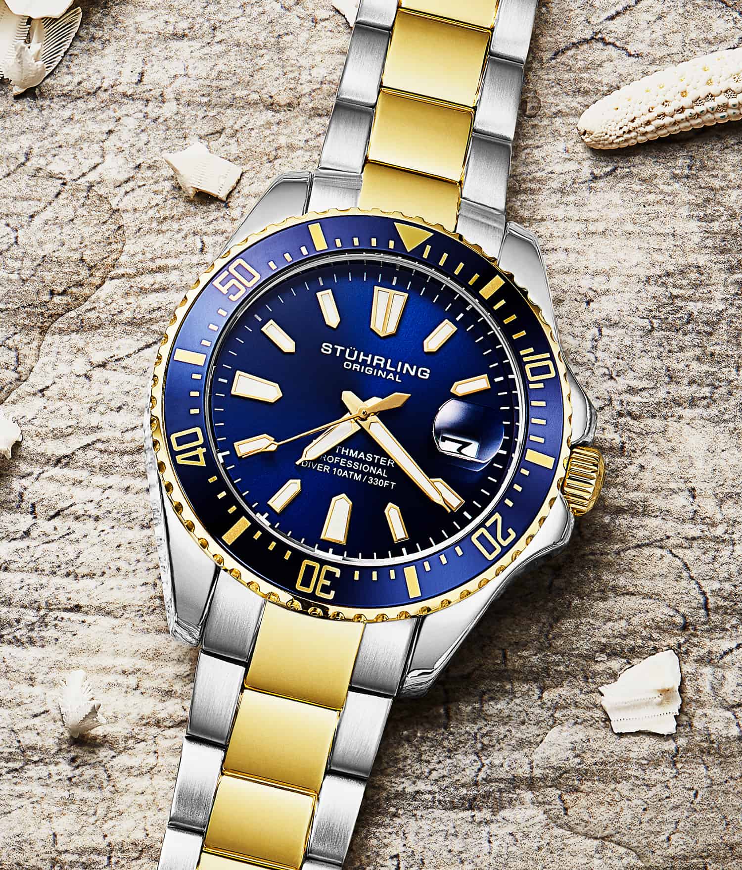 Stührling Depthmaster 3950A Quartz 42mm Diver - Image 36