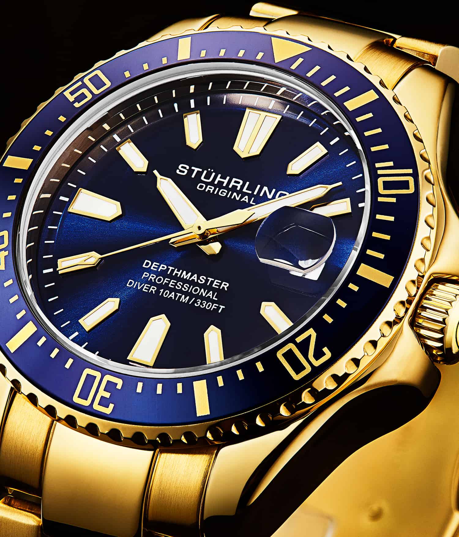 Stührling Depthmaster 3950A Quartz 42mm Diver - Image 53