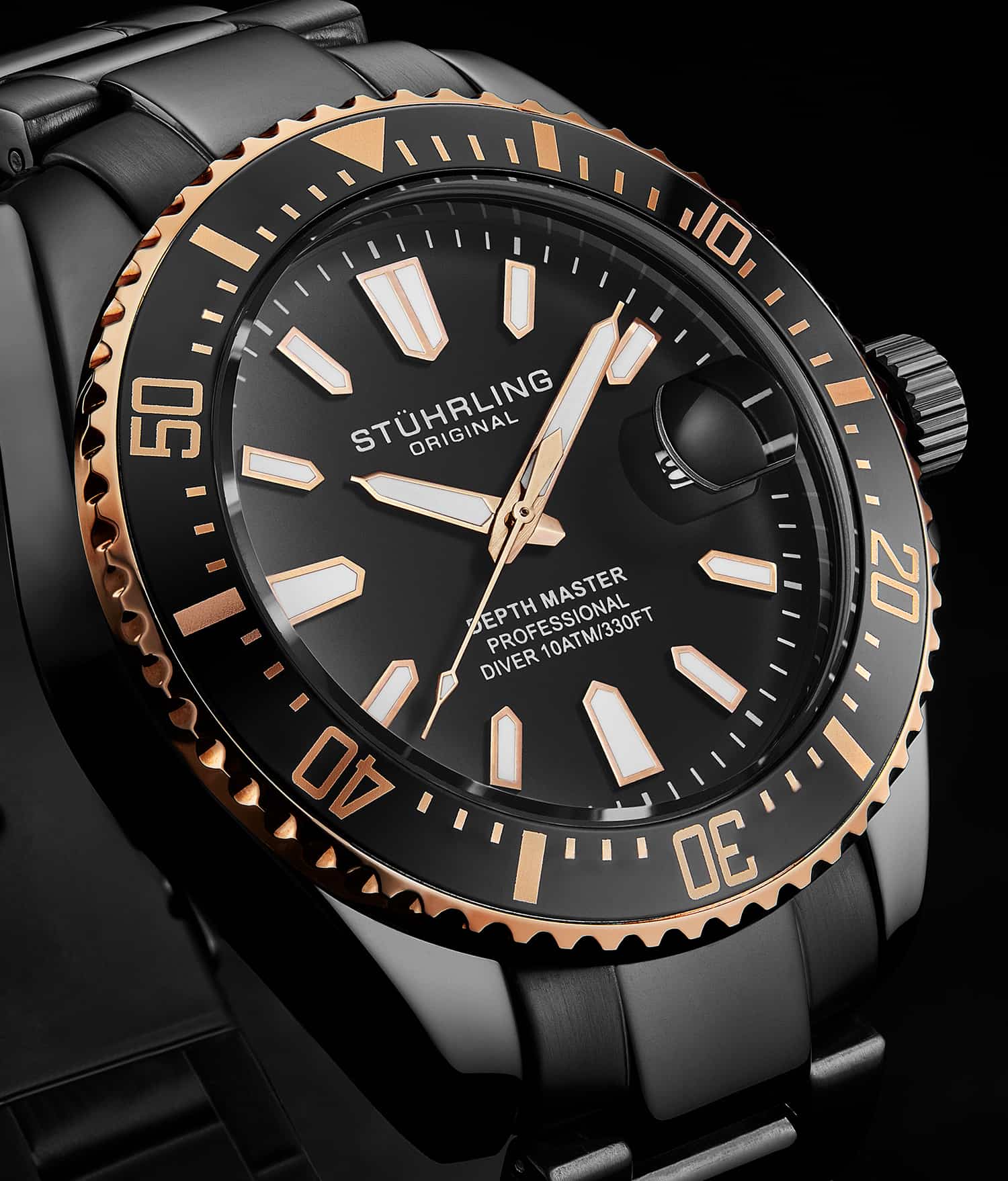 Stührling Depthmaster 3950A Quartz 42mm Diver - Image 57