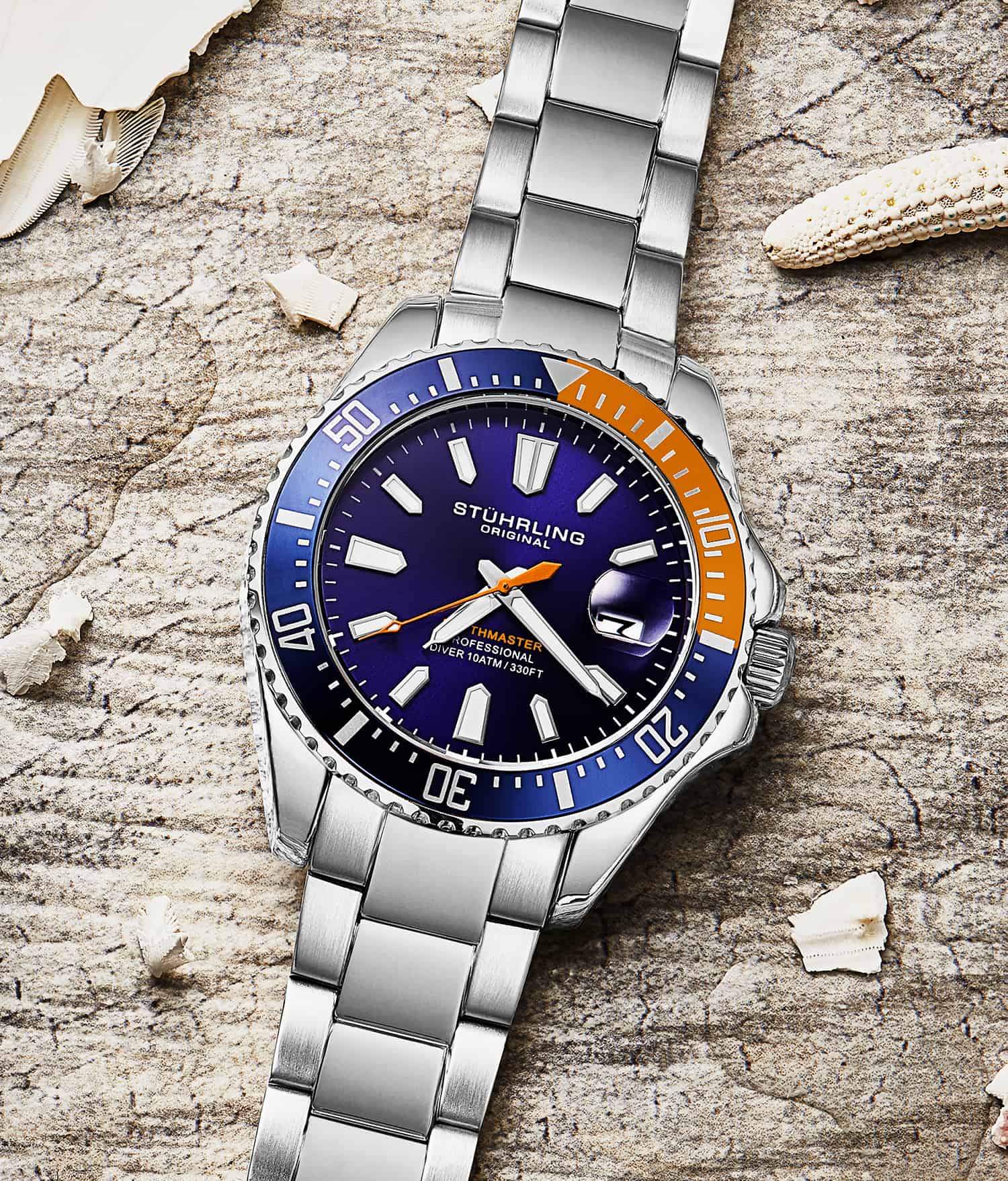 Stührling Depthmaster 3950A Quartz 42mm Diver - Image 65